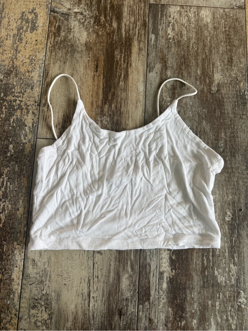 2 for $10 sale; Popular 21 white cropped tank top - M